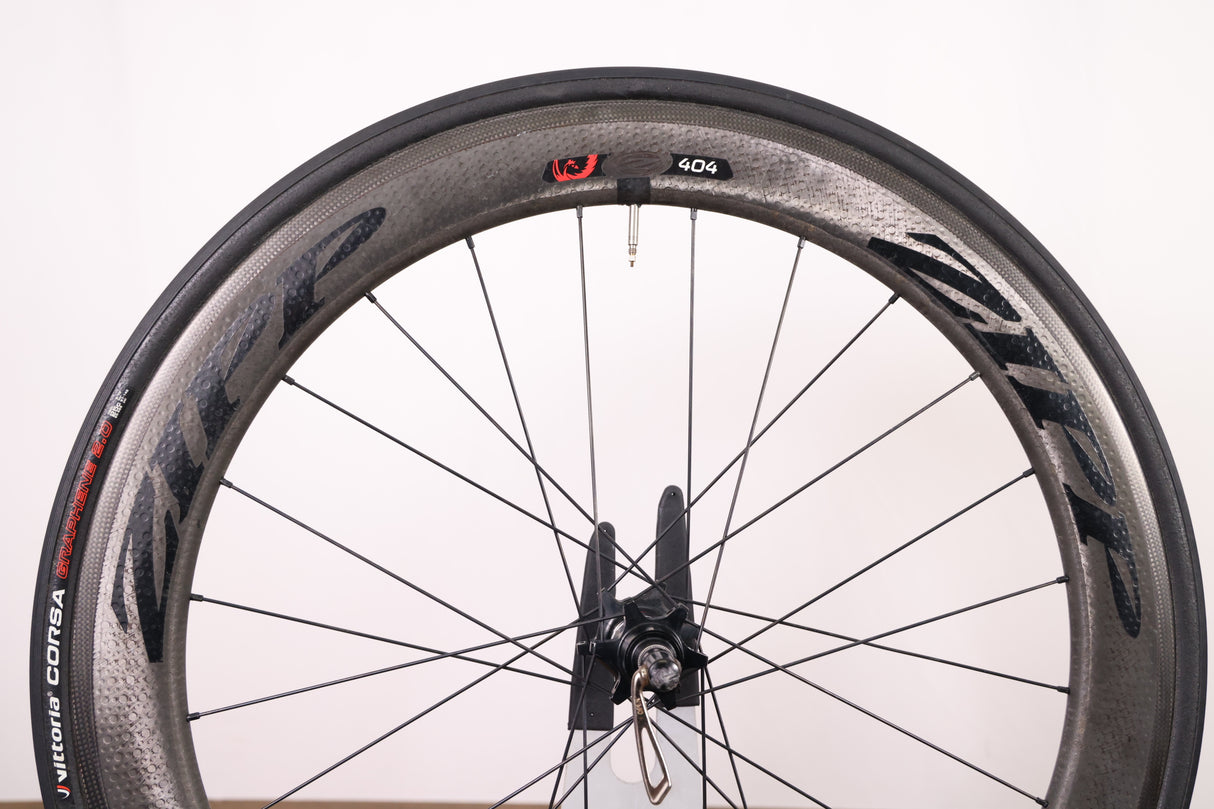 Zipp 404 Firecrest 77/177 Carbon Clincher Rim Brake Wheelset 11 Speed