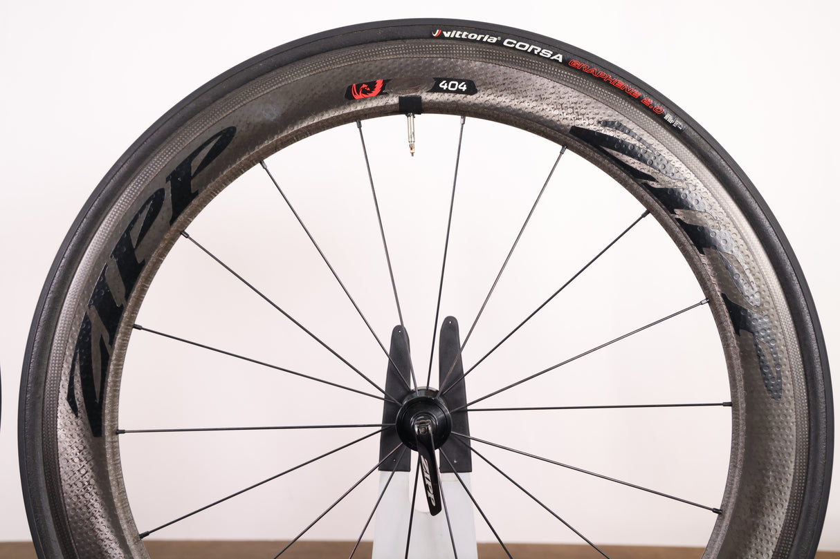 Zipp 404 Firecrest 77/177 Carbon Clincher Rim Brake Wheelset 11 Speed