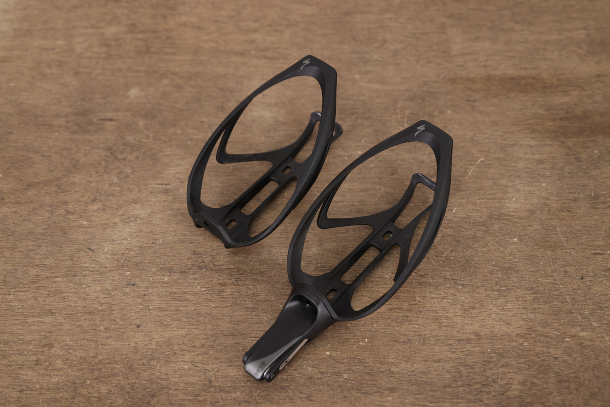 (2) Specialized Rib Cage II Water Bottle Cages + Multitool 143g