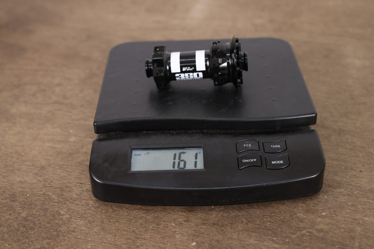 Front 24H 12 x 100mm DT Swiss 350 Straightpull Disc Brake Wheel Hub + Disc Adaptor