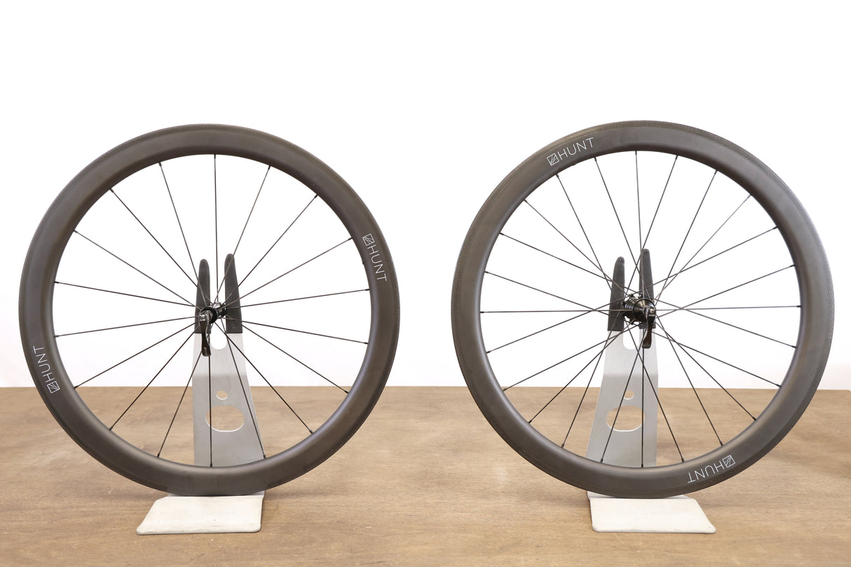 Hunt 50 Carbon Tubeless Clincher Rim Brake Wheelset Campagnolo 11 Speed