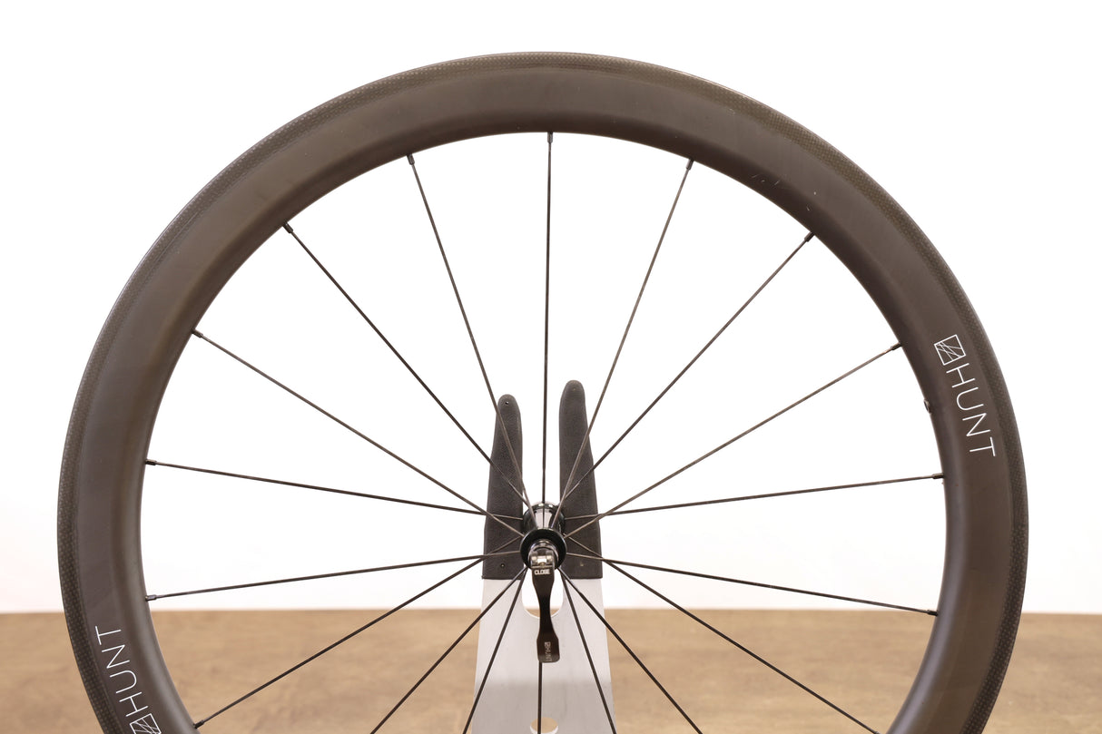Hunt 50 Carbon Tubeless Clincher Rim Brake Wheelset Campagnolo 11 Speed