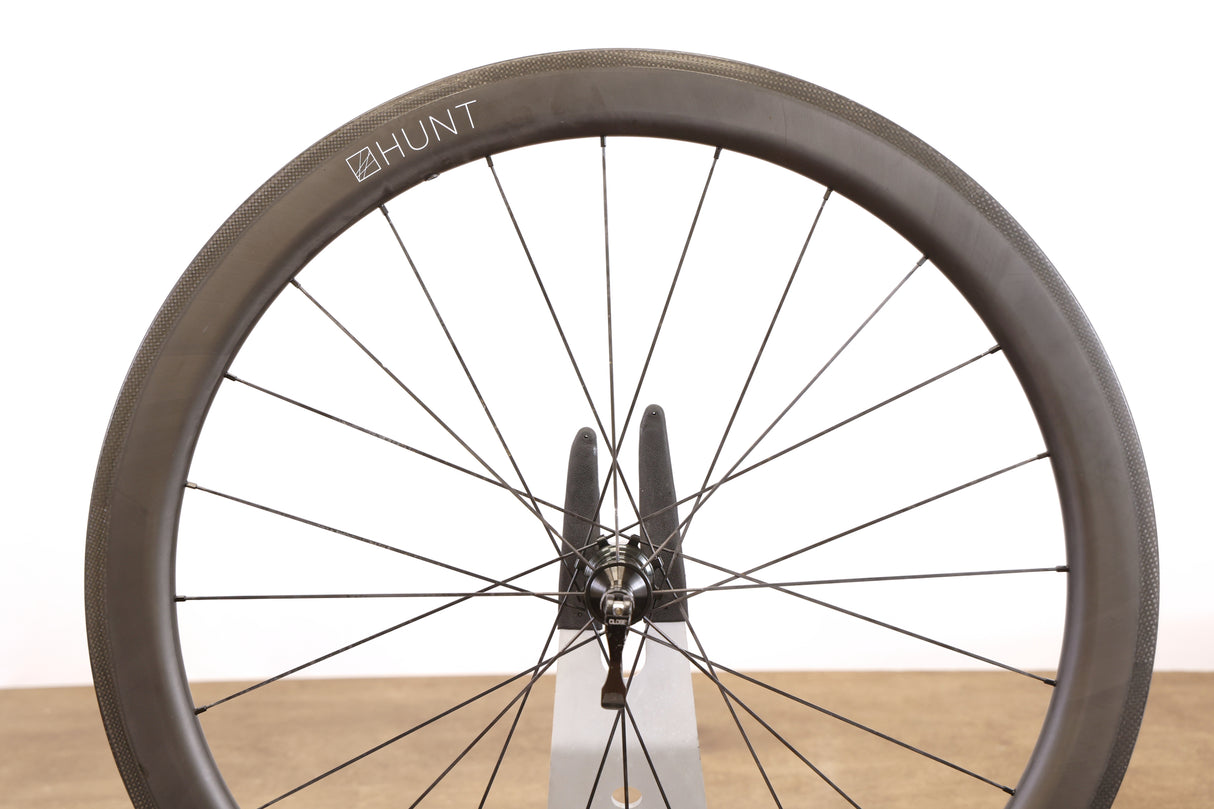 Hunt 50 Carbon Tubeless Clincher Rim Brake Wheelset Campagnolo 11 Speed