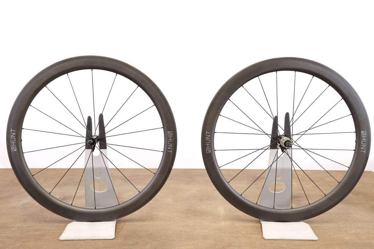 Hunt 50 Carbon Tubeless Clincher Rim Brake Wheelset Campagnolo 11 Speed
