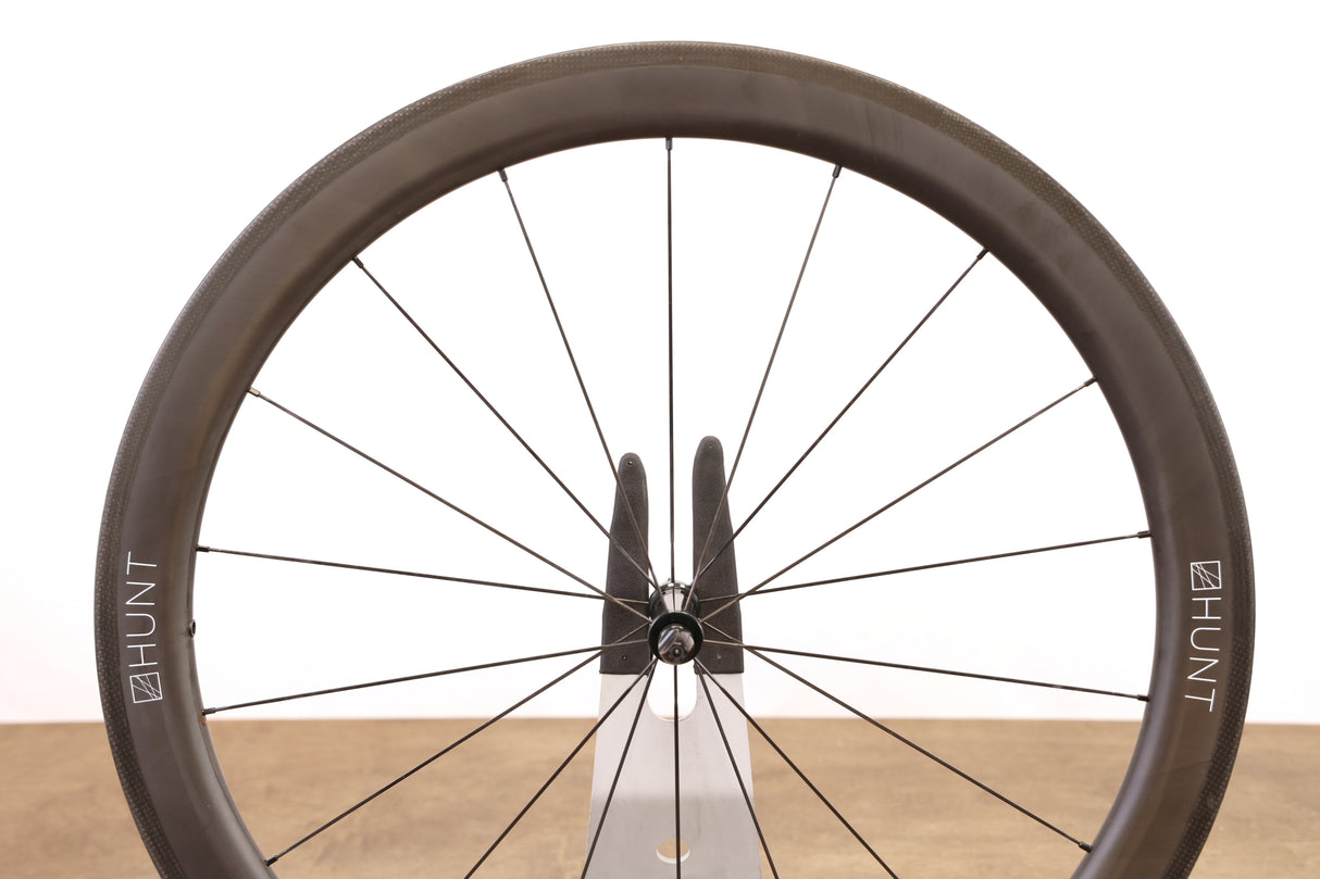 Hunt 50 Carbon Tubeless Clincher Rim Brake Wheelset Campagnolo 11 Speed