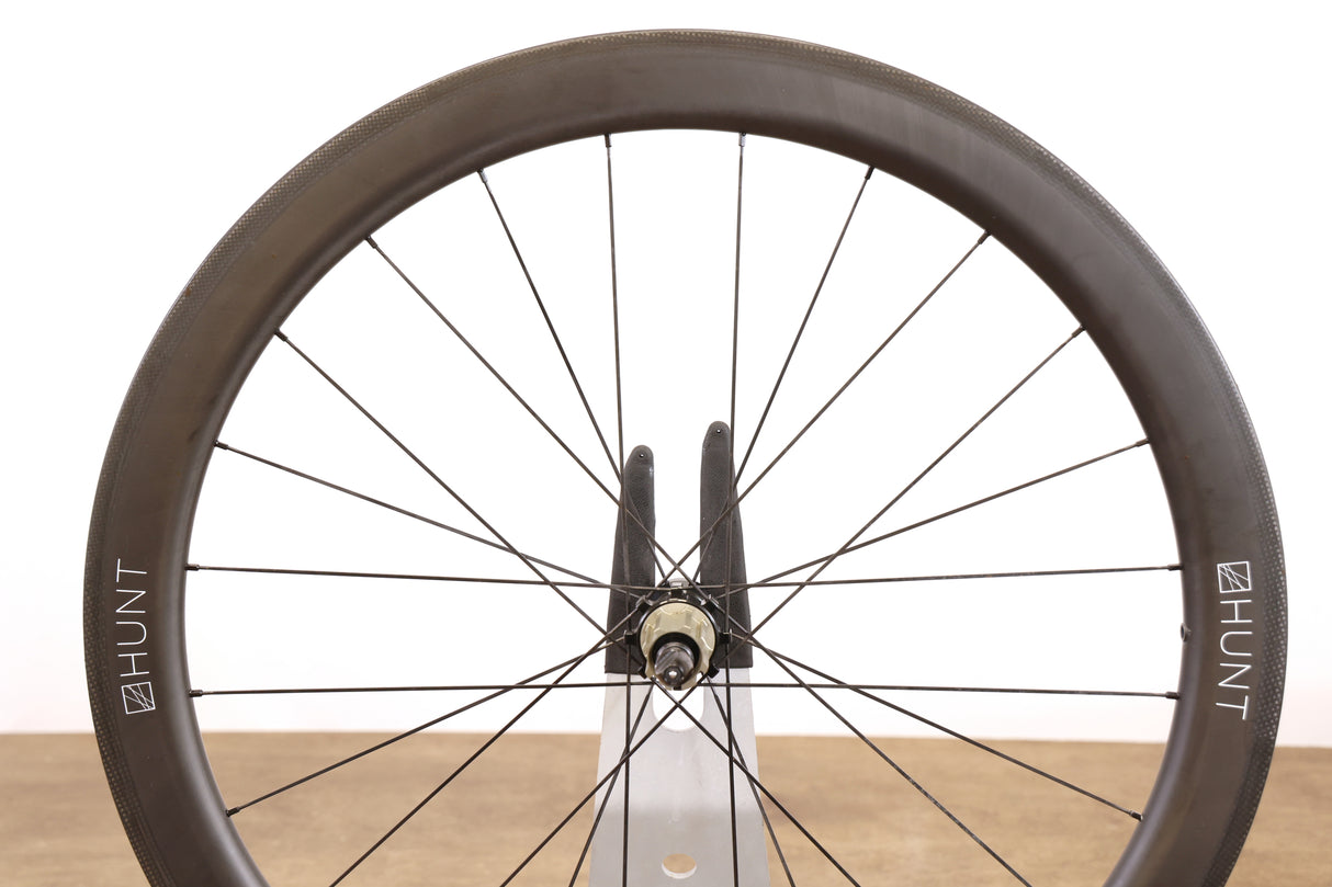 Hunt 50 Carbon Tubeless Clincher Rim Brake Wheelset Campagnolo 11 Speed
