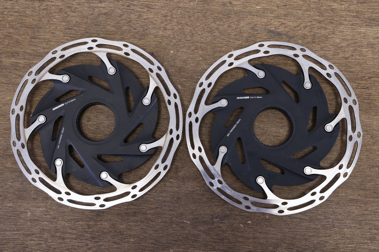 (2) 160mm SRAM CenterLine CLX-R Center Lock Disc Brake Rotors