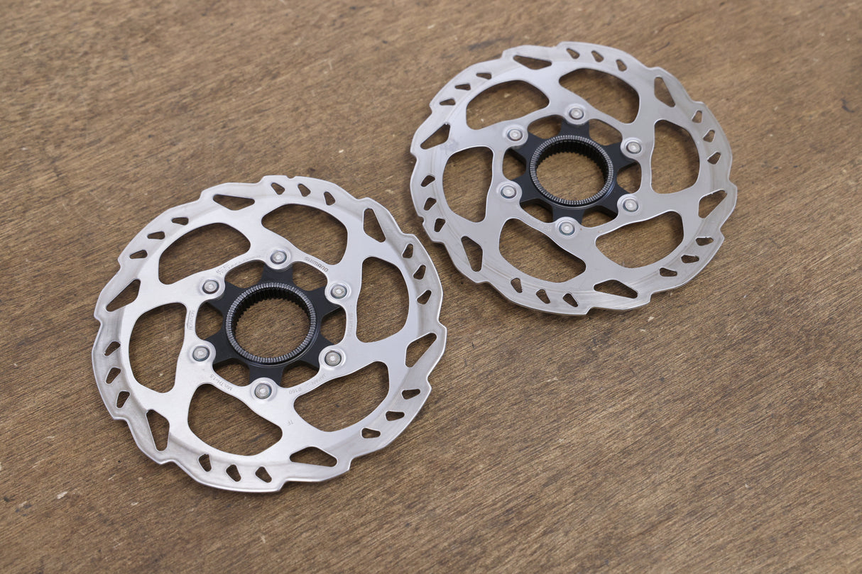(2) 160mm Shimano SLX SM-RT70 Center Lock Disc Brake Rotors