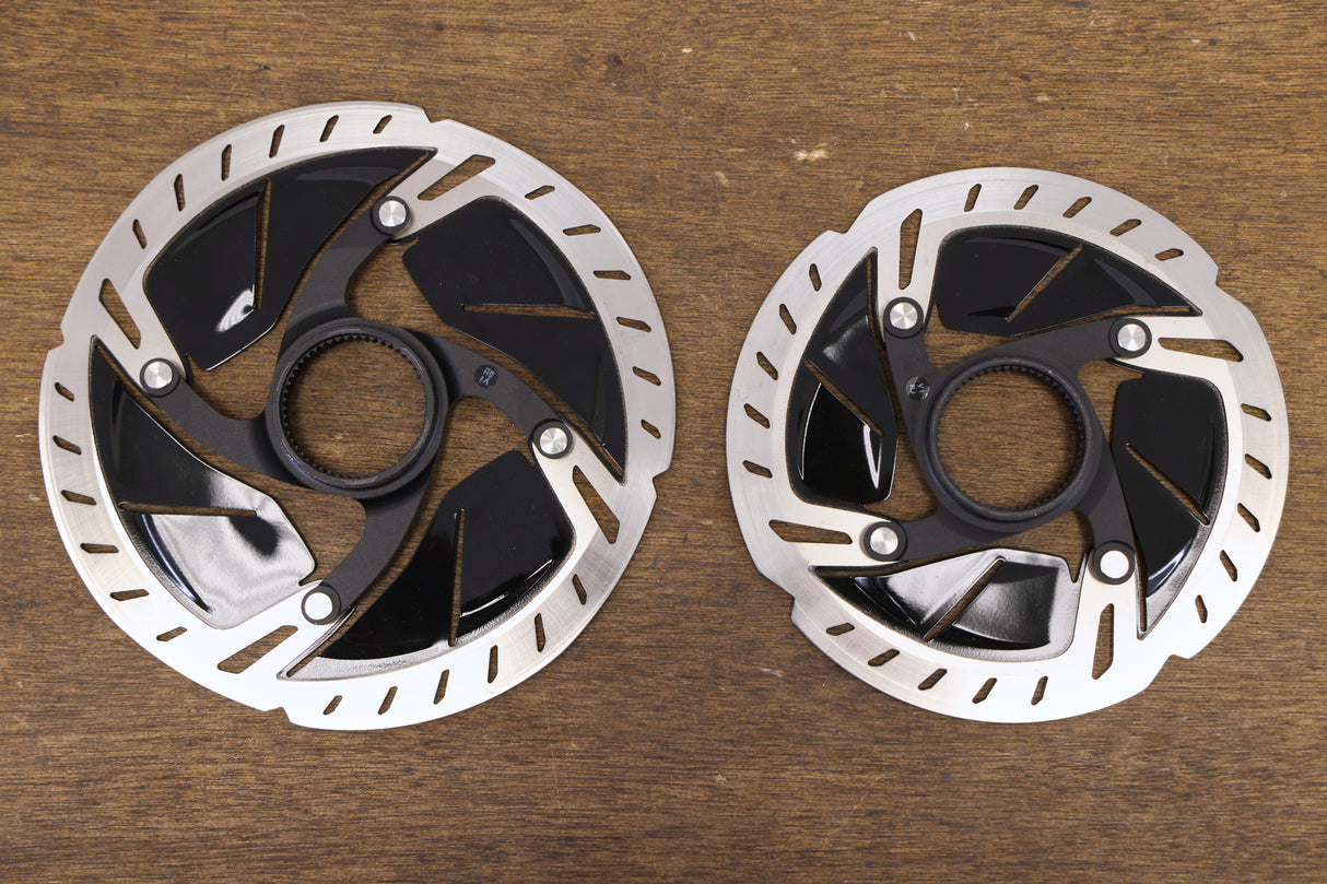 (2) 160mm/140mm Shimano Dura-Ace SM-RT900 Center Lock Disc Brake Rotors