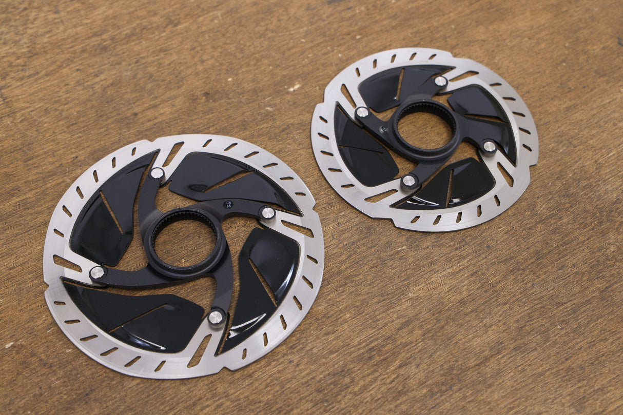 (2) 160mm/140mm Shimano Dura-Ace SM-RT900 Center Lock Disc Brake Rotors