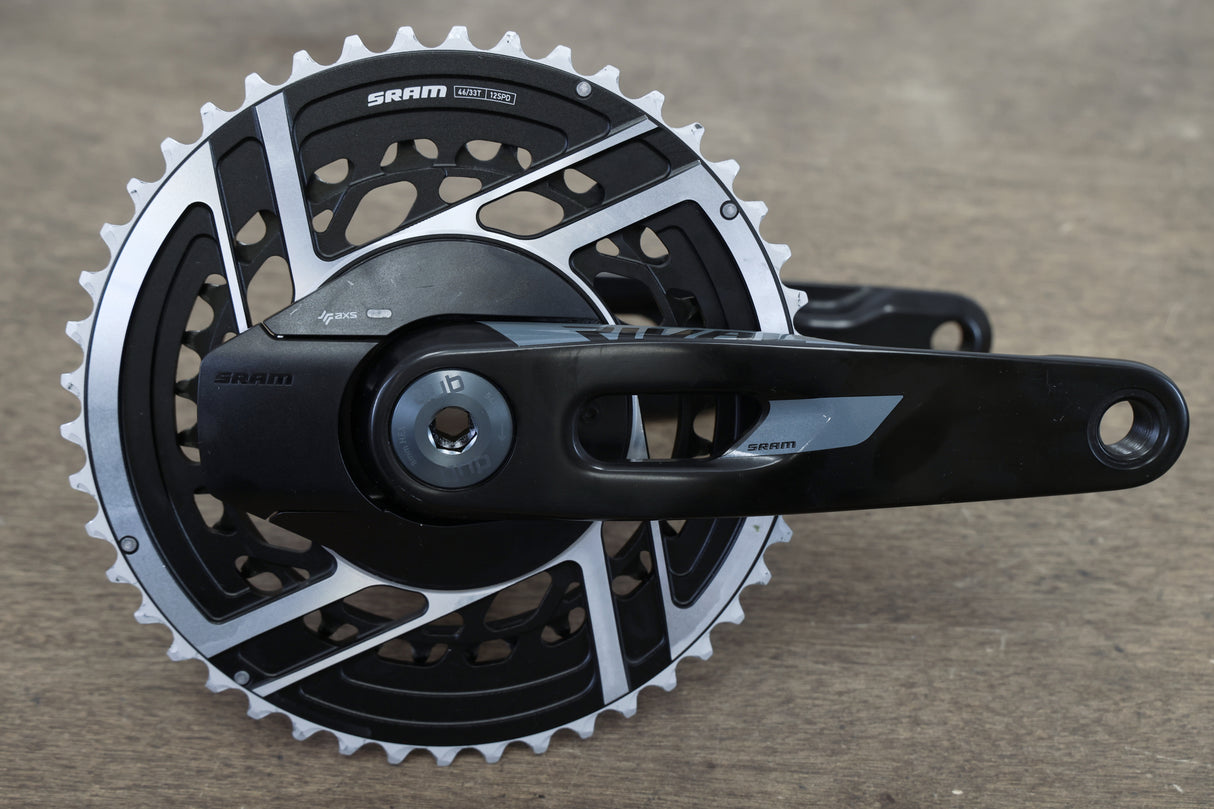 165mm 46/33T DUB SRAM Rival AXS E1 12 Speed Red Quarq Power Meter Road Crankset