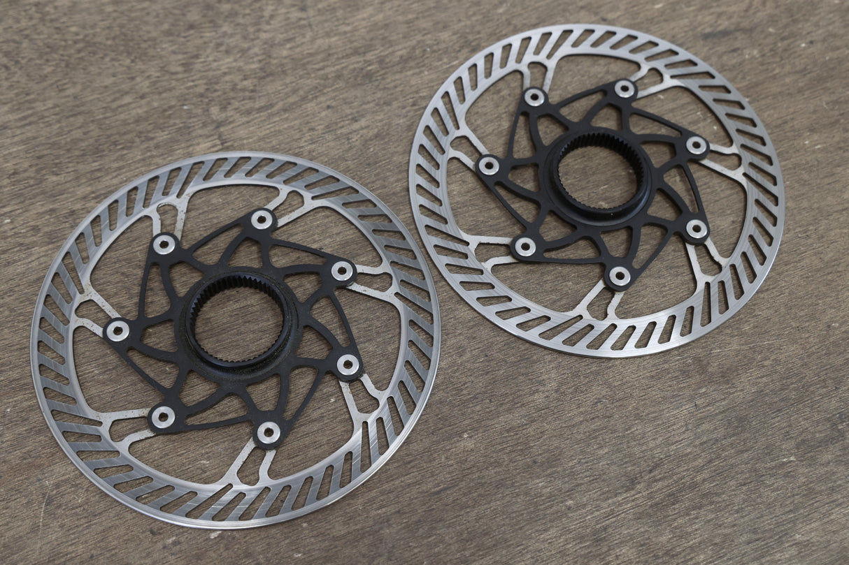 (2) 160mm Campagnolo 03 AFS Center Lock Disc Brake Rotors
