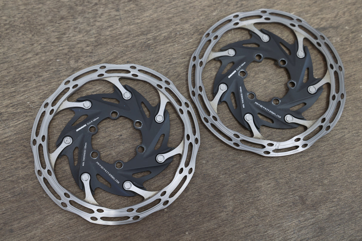 (2) 140mm SRAM CenterLine CLX-R Center Lock Disc Brake Rotors