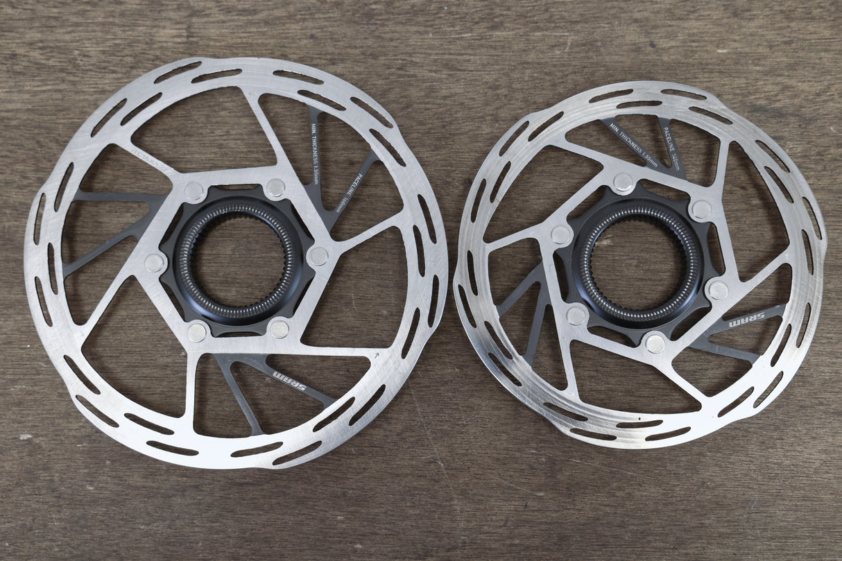 (2) 160mm/140mm SRAM PaceLine Center Lock Disc Brake Rotors