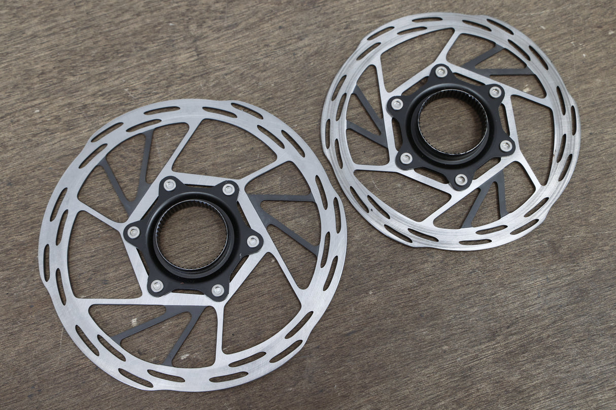 (2) 160mm/140mm SRAM PaceLine Center Lock Disc Brake Rotors