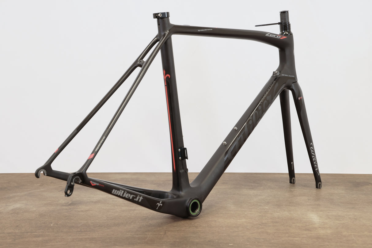 55cm Wilier Triestina Zero 7 Carbon Rim Brake Road Frameset Zero.7