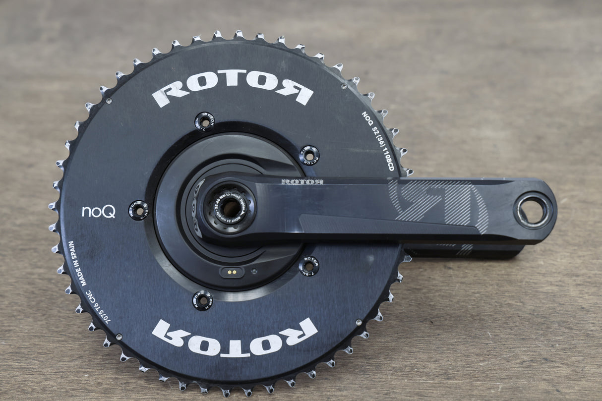 170mm 52/36T 24mm Rotor Aldhu Sigeyi AXO Power Meter Road Crankset + Charger