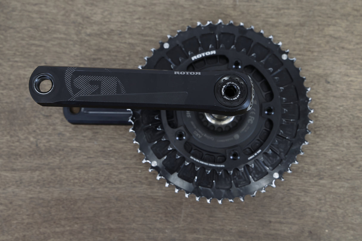 170mm 52/36T 24mm Rotor Aldhu Sigeyi AXO Power Meter Road Crankset + Charger