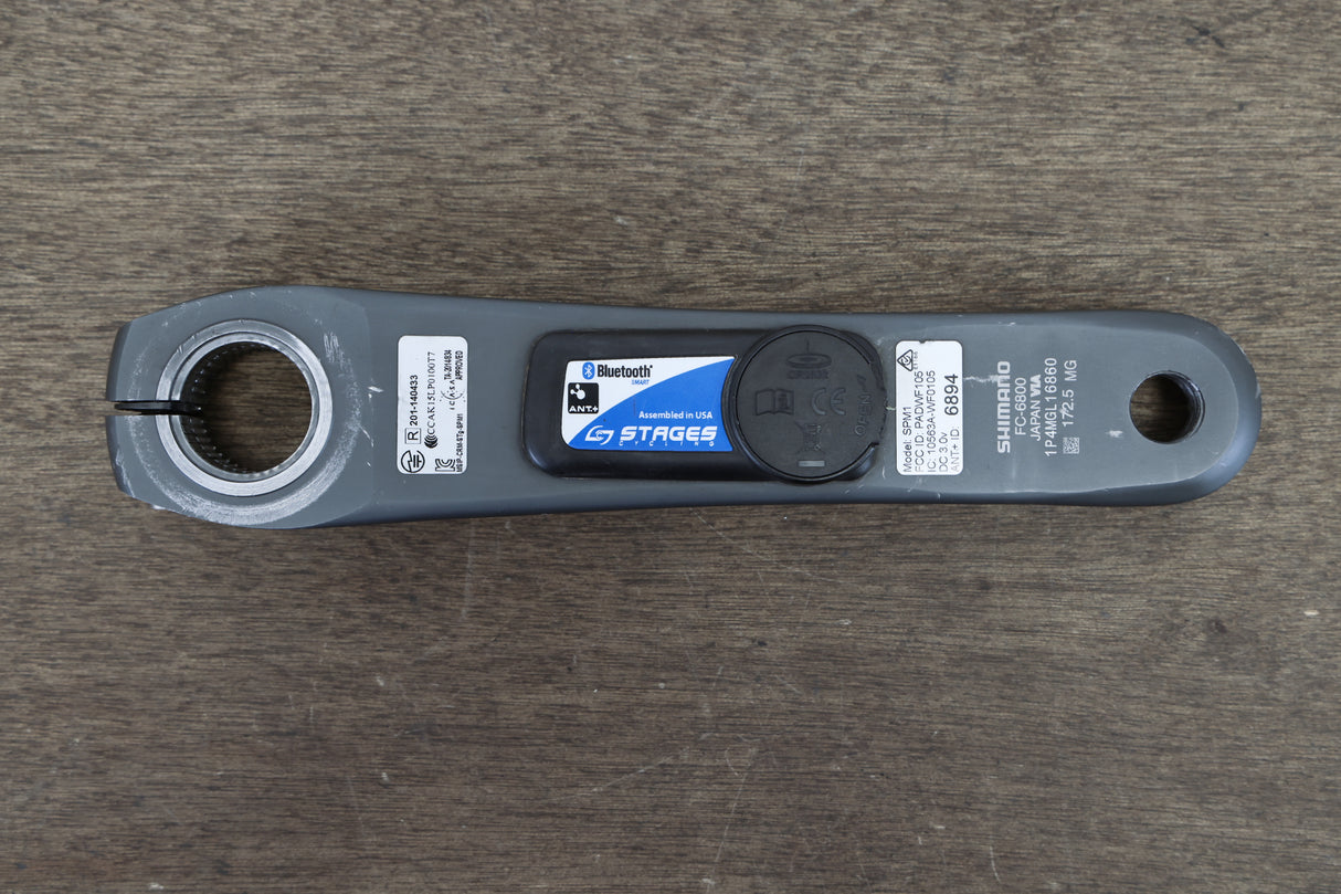 NDS 172.5mm Shimano Ultegra FC-6800 Stages Power Meter Crank Arm