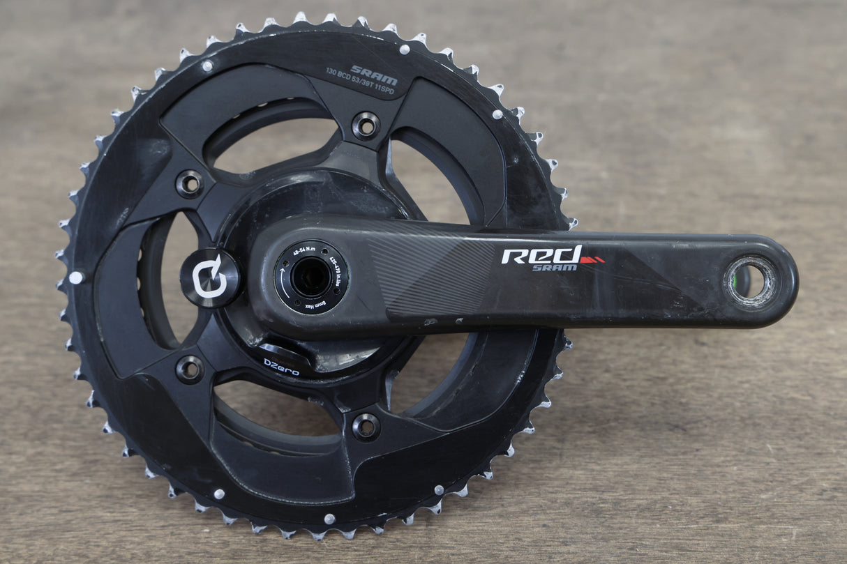 172.5mm 53/39T BB30 SRAM Red 22 Quarq DZero Carbon Power Meter Crankset