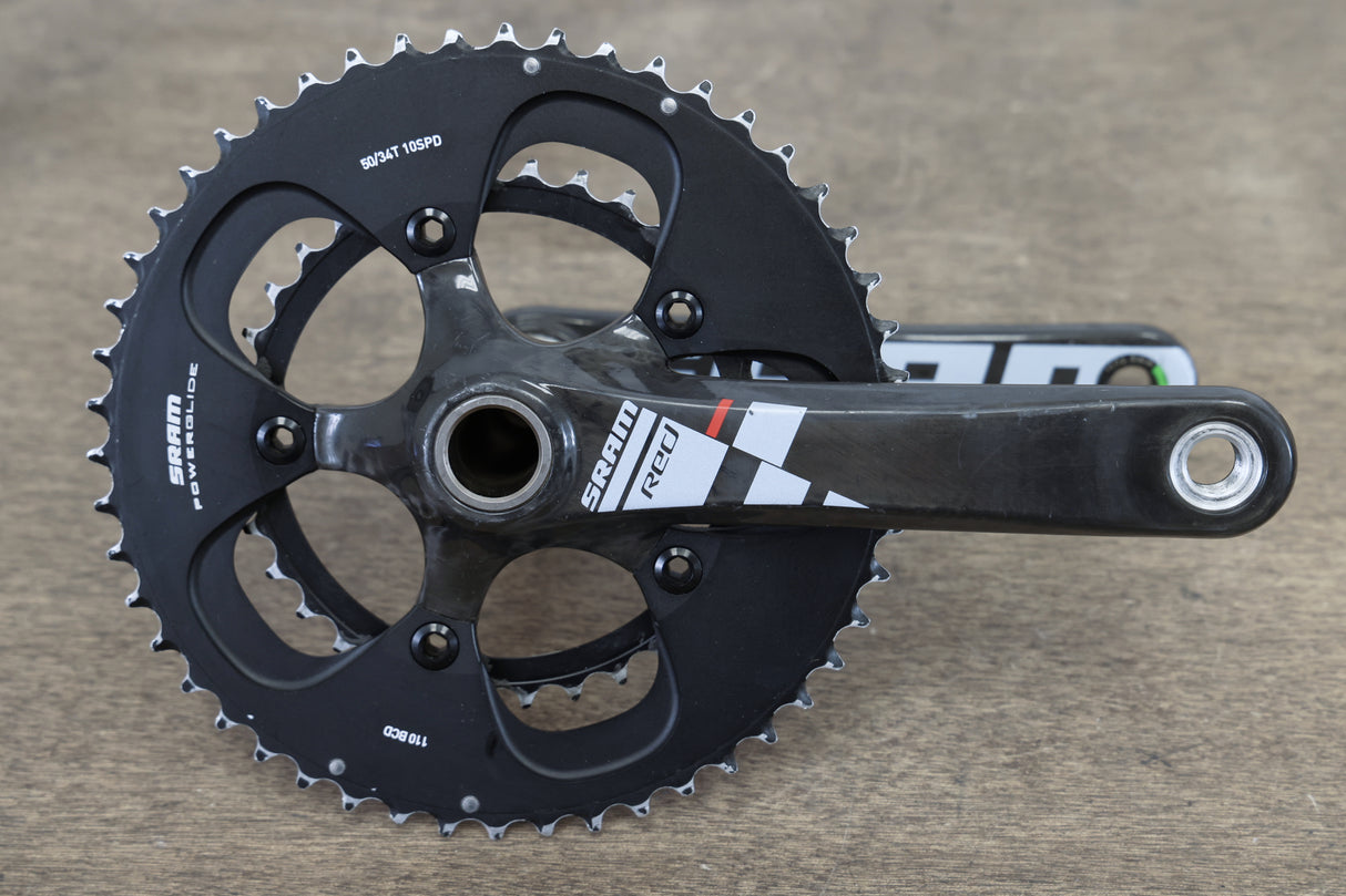 172.5mm 50/34T GXP SRAM Red 10 Speed Carbon Crankset