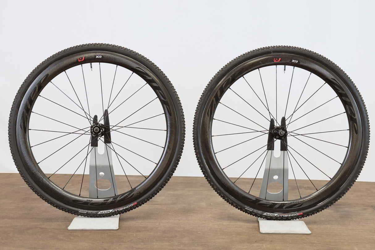 Zipp 303 Firecrest Carbon Tubular Disc Brake CX Wheelset SRAM XDR 12 Speed