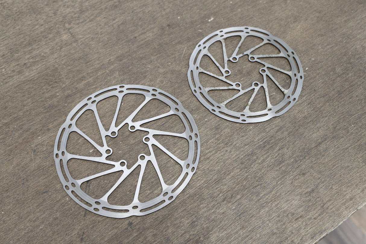 (2) 160mm/140mm SRAM CenterLine 6-Bolt Disc Brake Rotors Road Gravel CX
