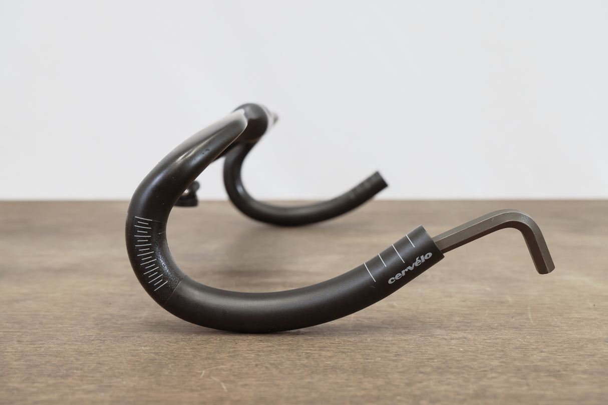 44cm Cervelo Carbon Aero Compact Road Handlebar 31.8mm + Barfly Mount