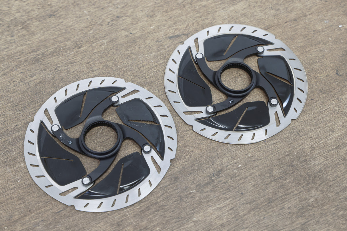 (2) 160mm/140mm Shimano Dura-Ace SM-RT900 Center Lock Disc Brake Rotors