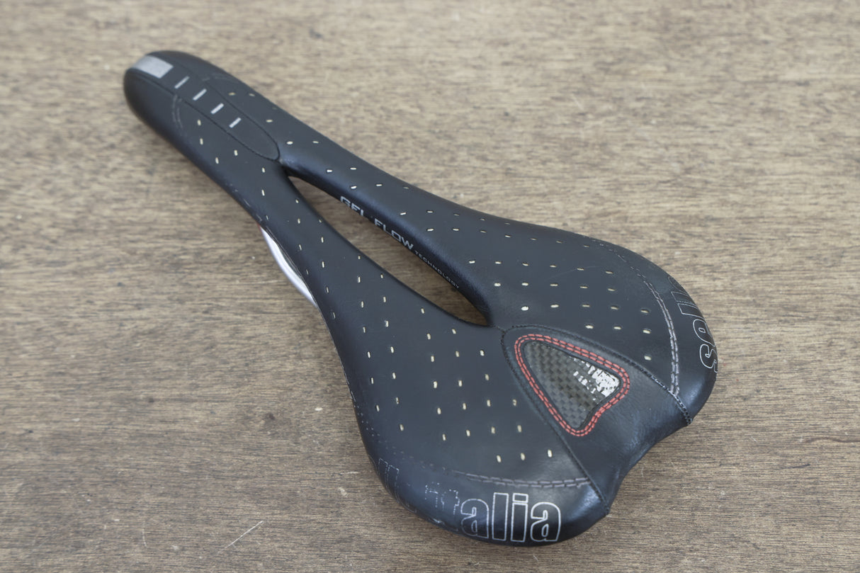 130mm Selle Italia SLR Gel flow Titanium Rail Road Saddle
