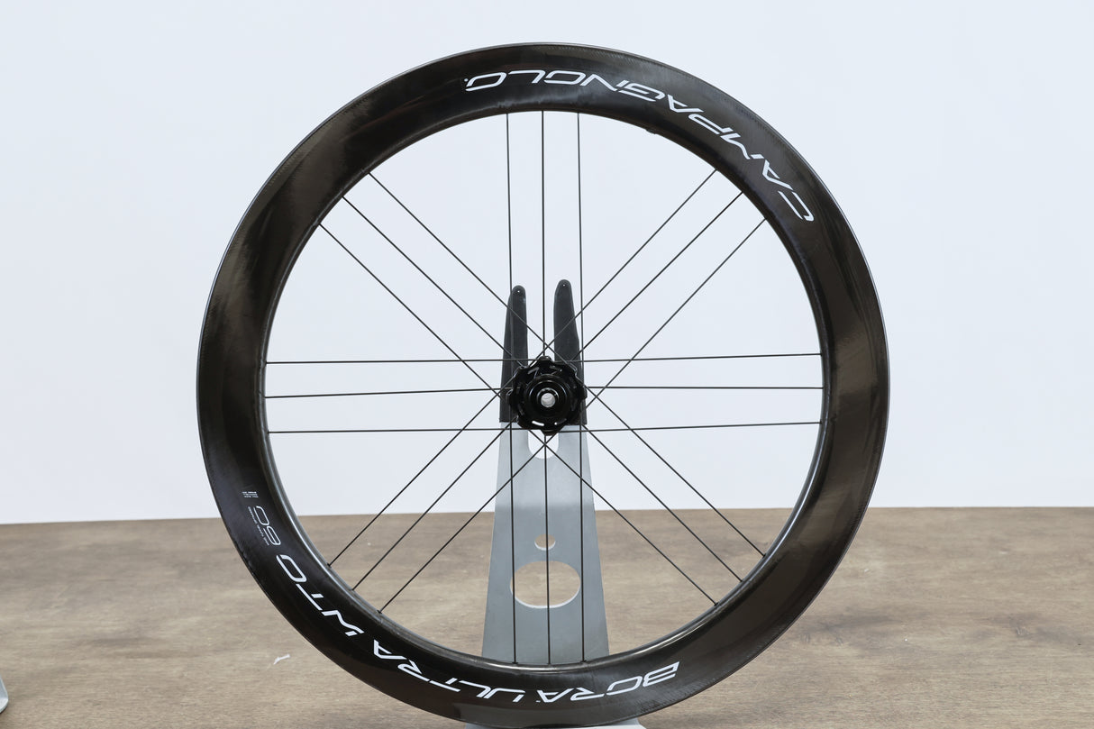 FRONT Campagnolo Bora Ultra WTO 60 Carbon Tubeless Clincher Disc Brake Wheel
