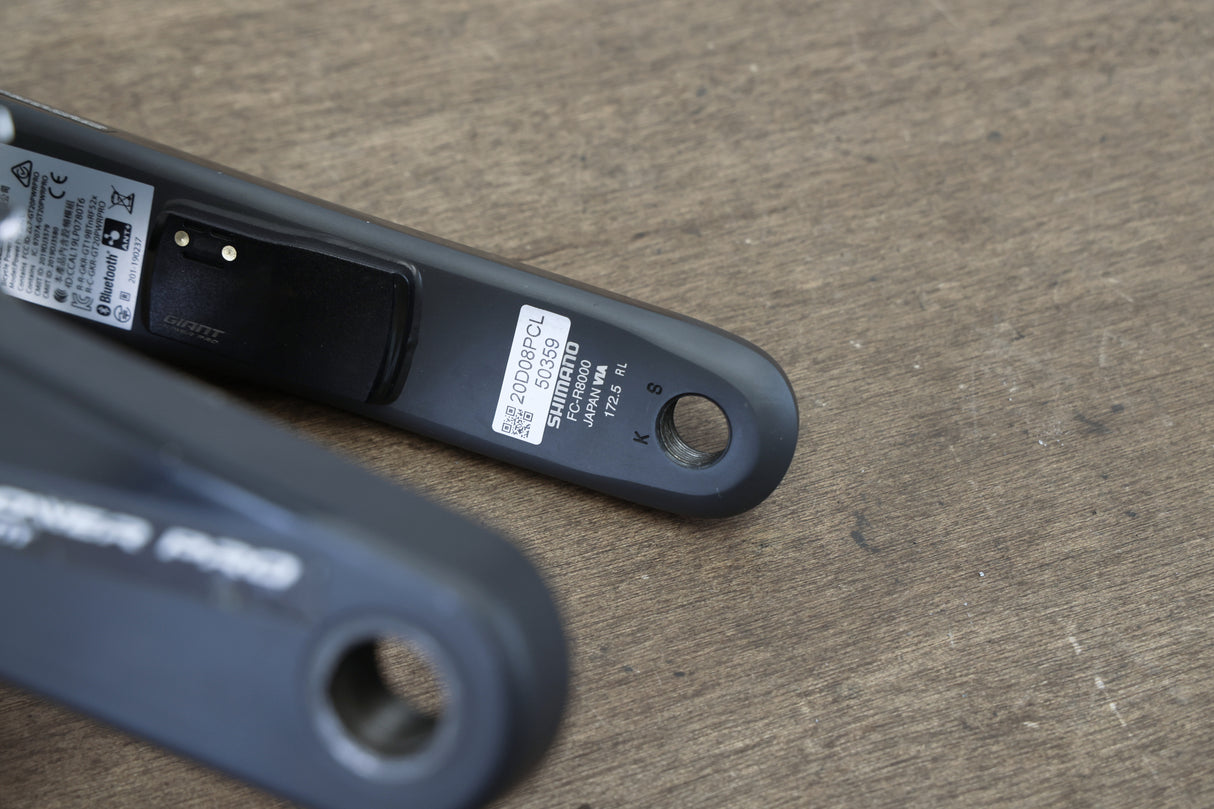 172.5mm 52/36T Shimano Ultegra FC-R8000 Giant Power Meter Crankset 8000