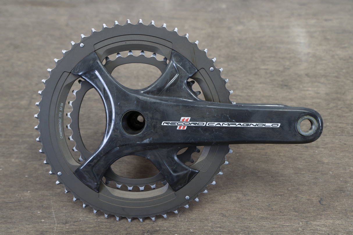 172.5mm 52/36T Campagnolo Record 11 Speed Carbon Crankset