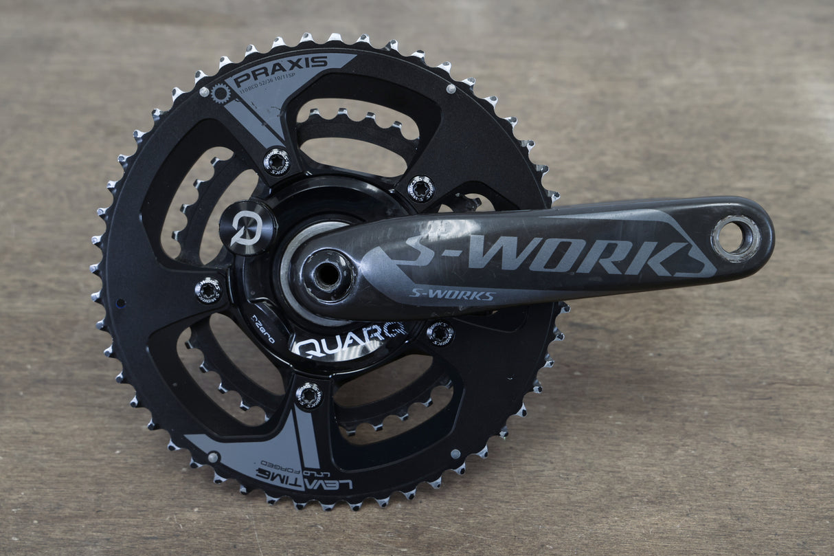 172.5mm 52/36T BB30 Specialized S-WORKS Quarq Power Meter Carbon Crankset