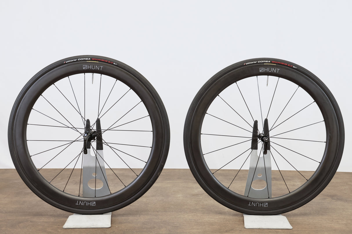 Hunt 50 Carbon Tubeless Clincher Rim Brake Wheelset Shimano/SRAM 11 Speed