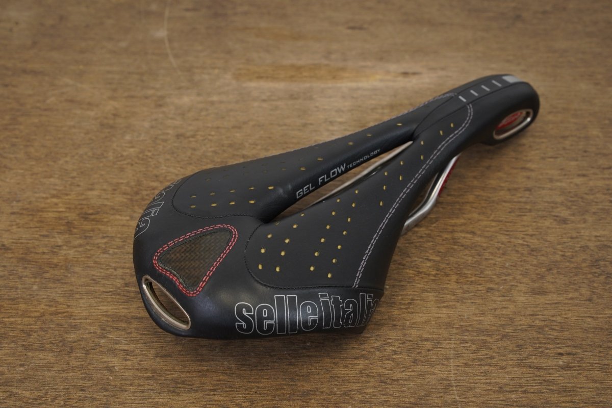 130mm Selle Italia Flite Gel Flow Titanium Rail Road Saddle 249g