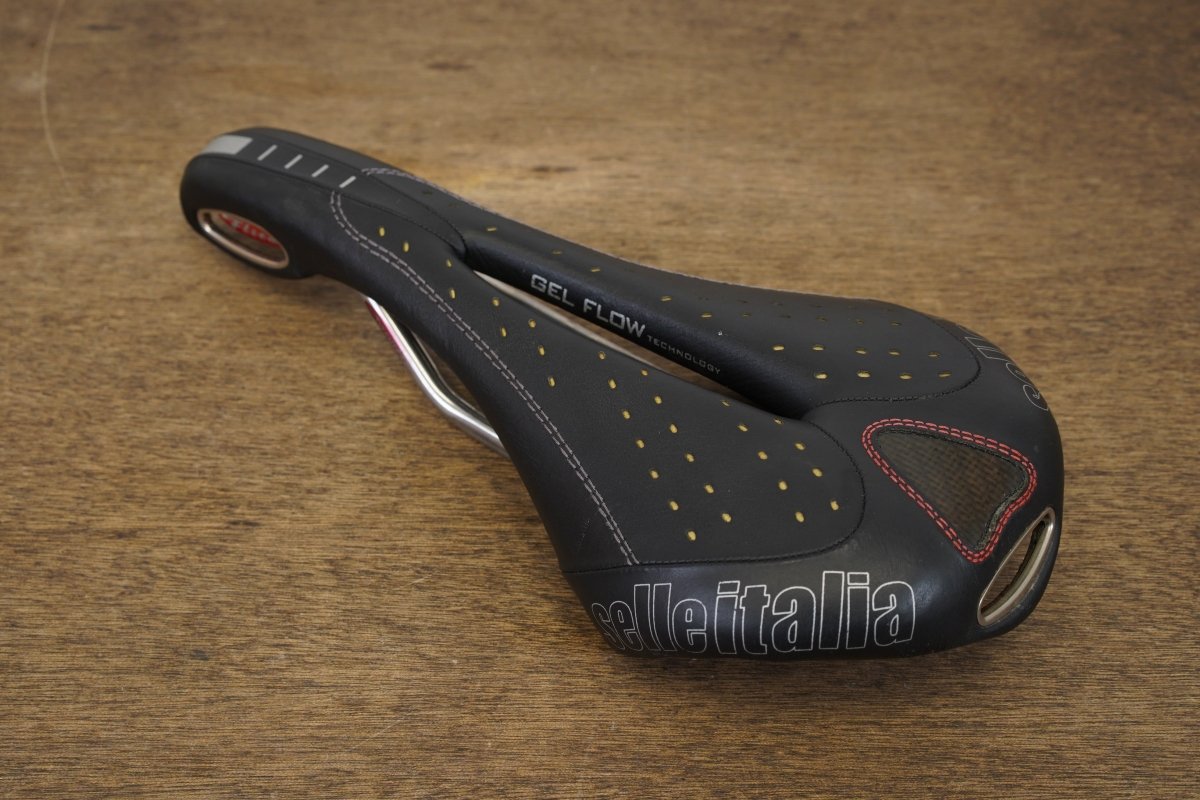 130mm Selle Italia Flite Gel Flow Titanium Rail Road Saddle 249g