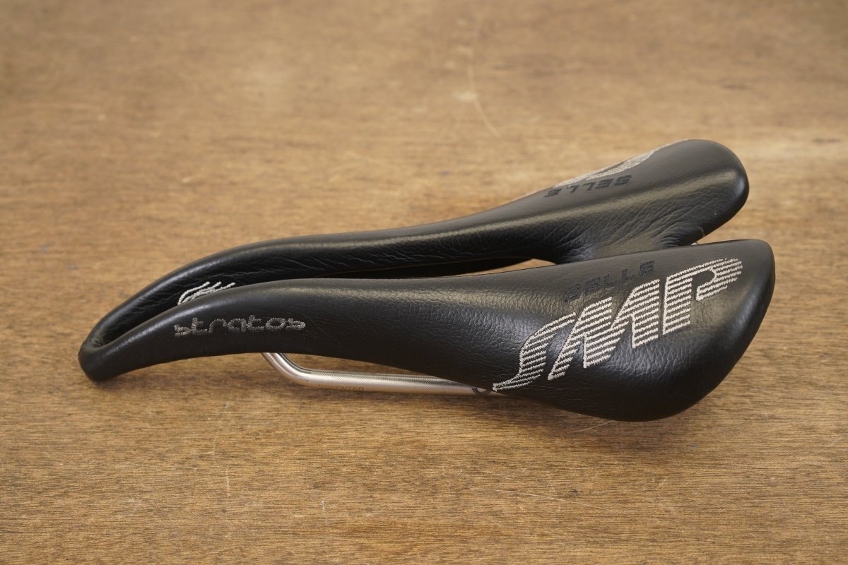 130mm Selle SMP Stratos Alloy Rail Road Saddle 274g