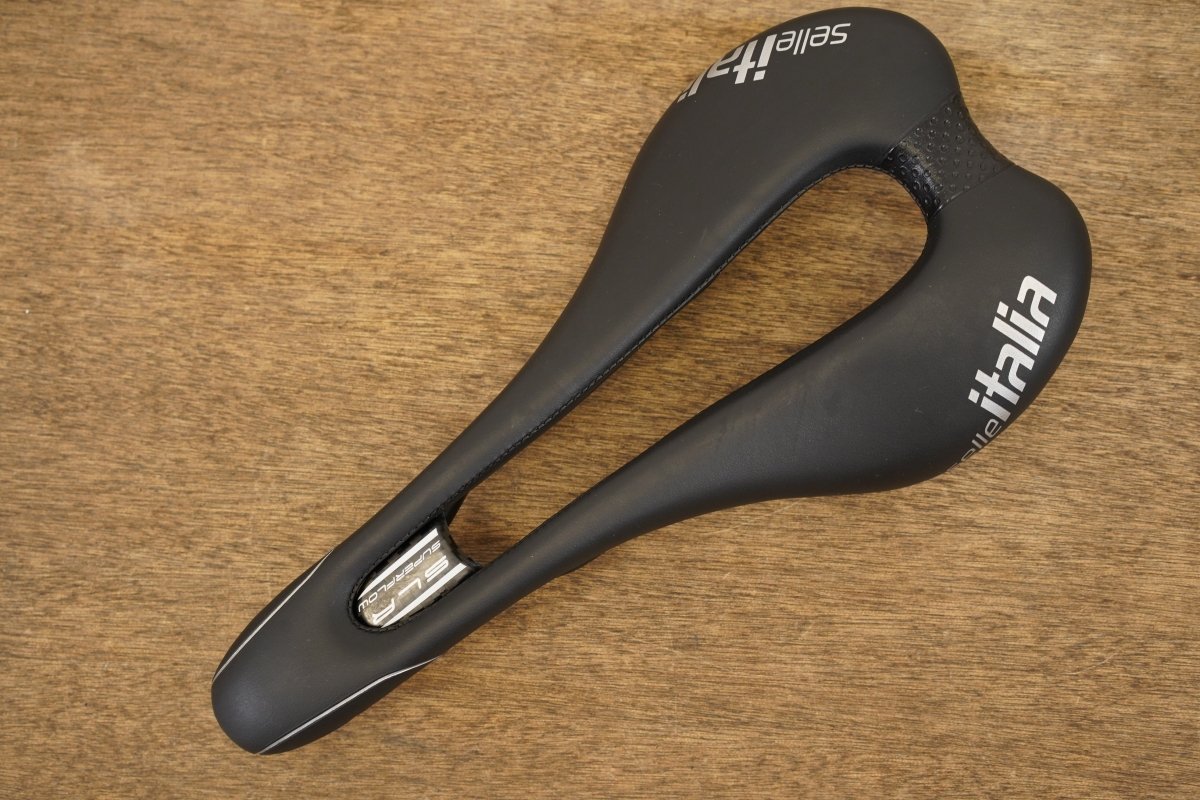 132mm Selle Italia SLR Superflow Boost Manganese Rail Road Saddle 208g