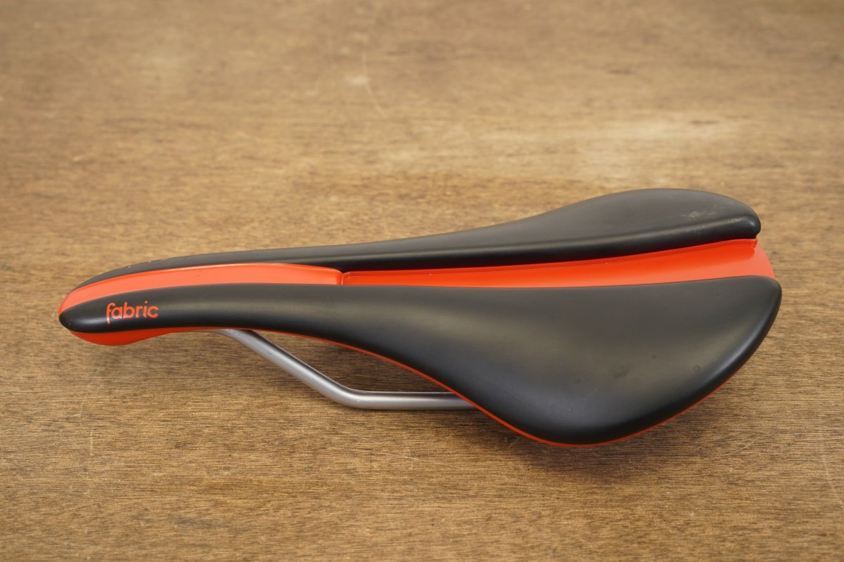 132mm (Shallow) Fabric Line Sport Steel Rail Road Saddle 244g