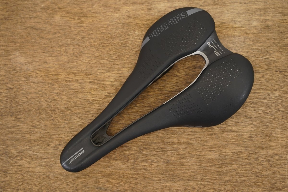 142mm Selle Italia SLR Superflow Boost Carbon Rail Road Saddle 132g