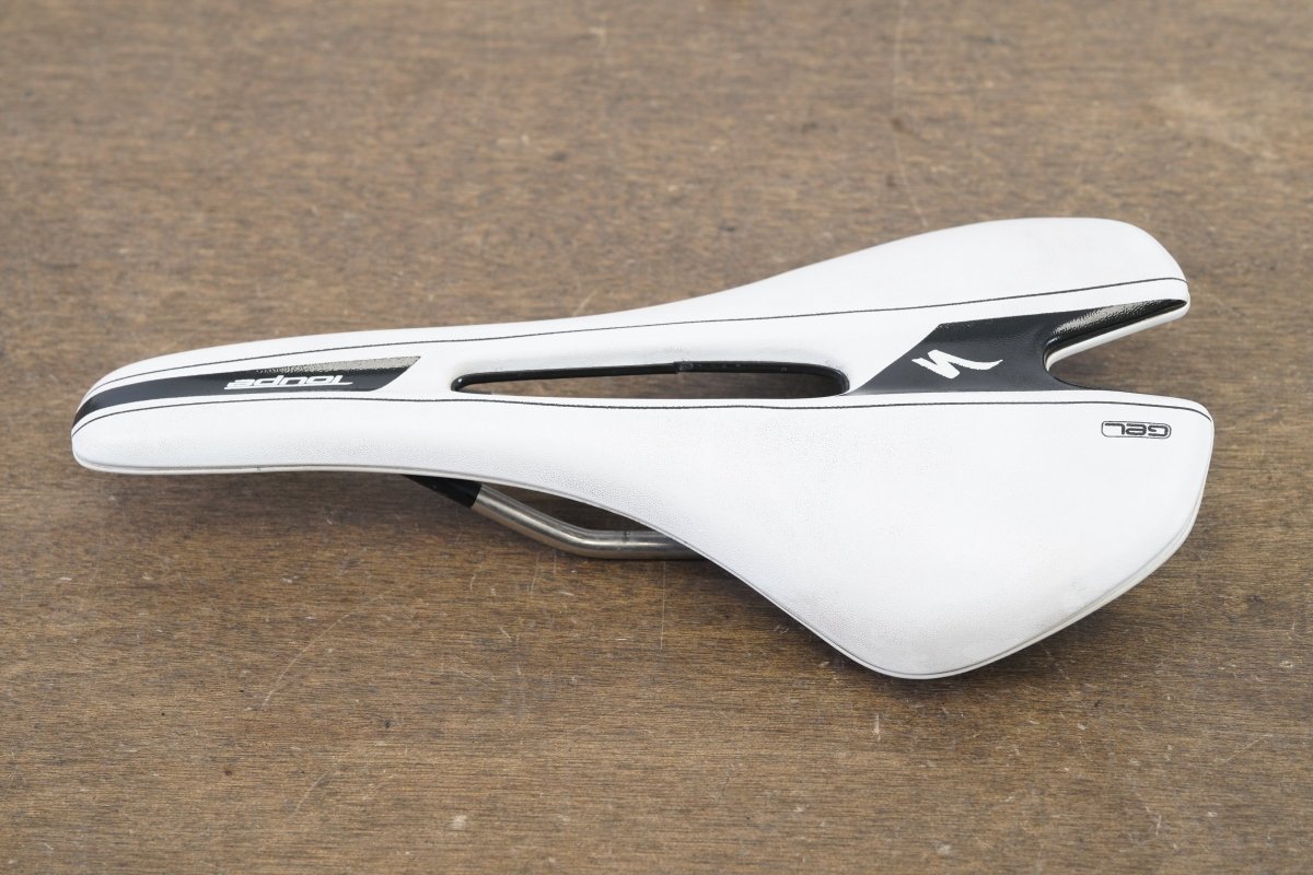143mm Specialized Toupe Gel Expert Titanium Rail Road Saddle 217g