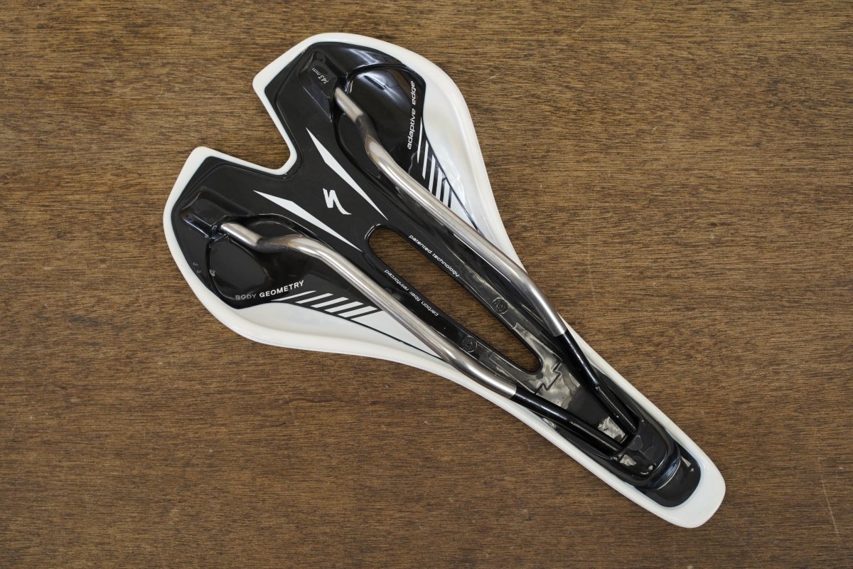 143mm Specialized Toupe Gel Expert Titanium Rail Road Saddle 225g
