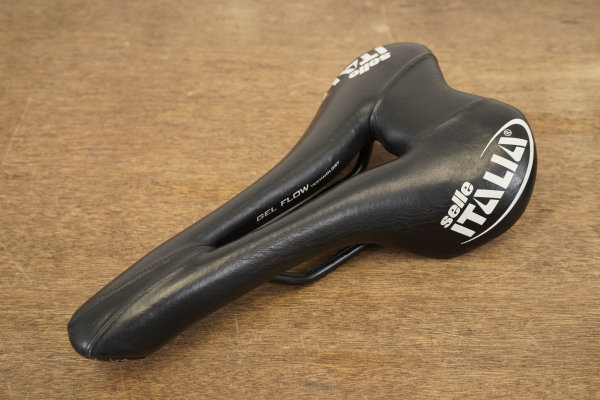152mm Selle Italia Turbomatic Gel Flow Manganese Rail Road Saddle 310g