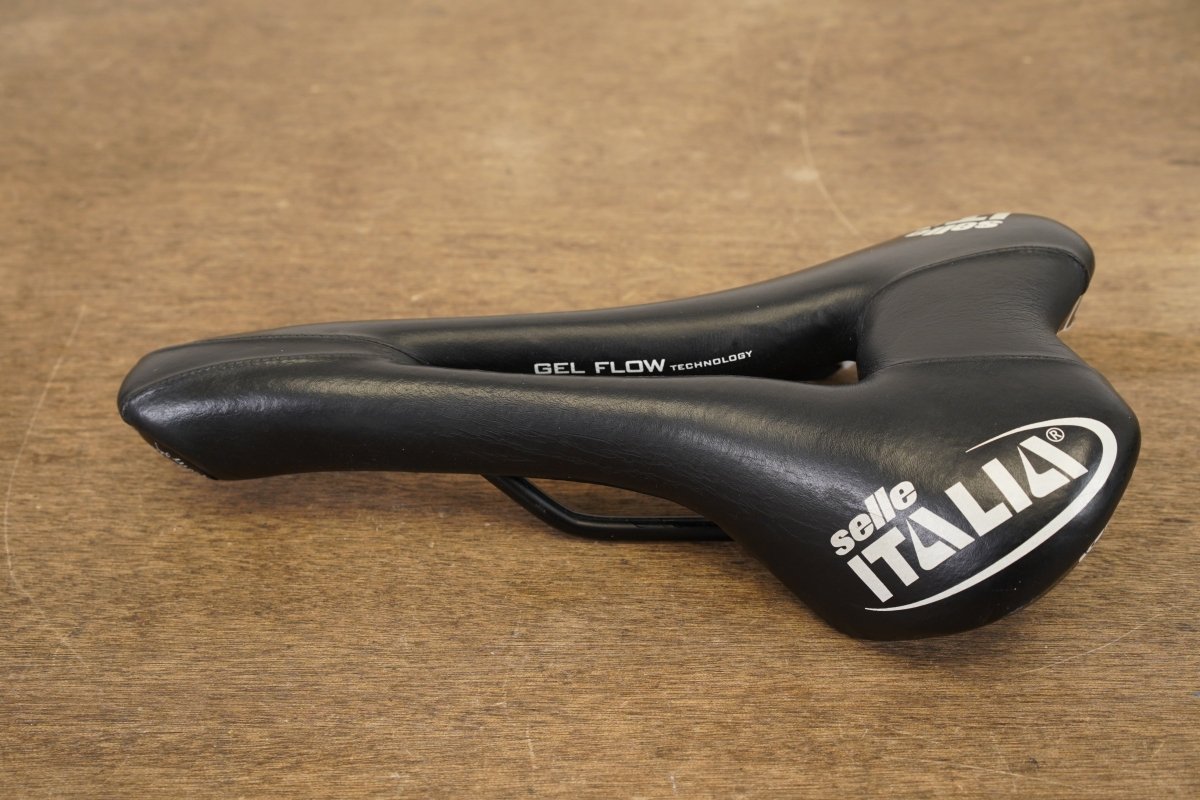152mm Selle Italia Turbomatic Gel Flow Manganese Rail Road Saddle 310g