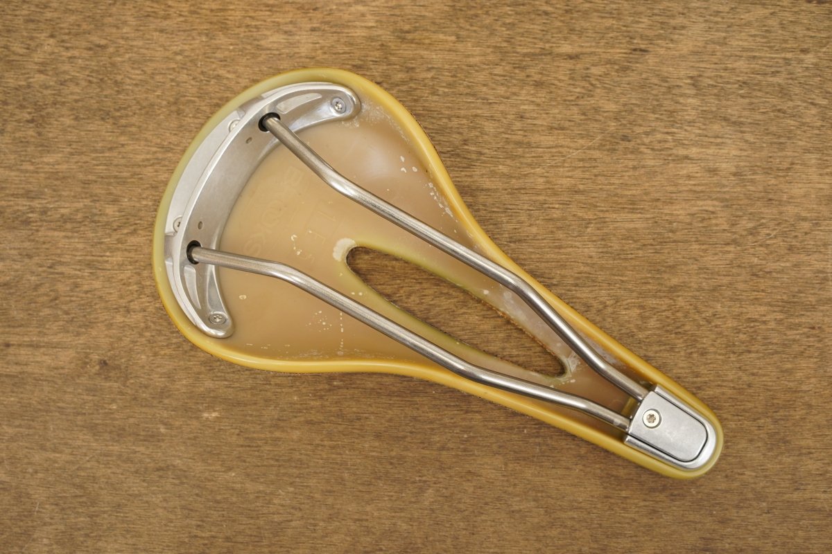 155mm Brooks C15 Cambium Carved Steel Rail Road Saddle 410g