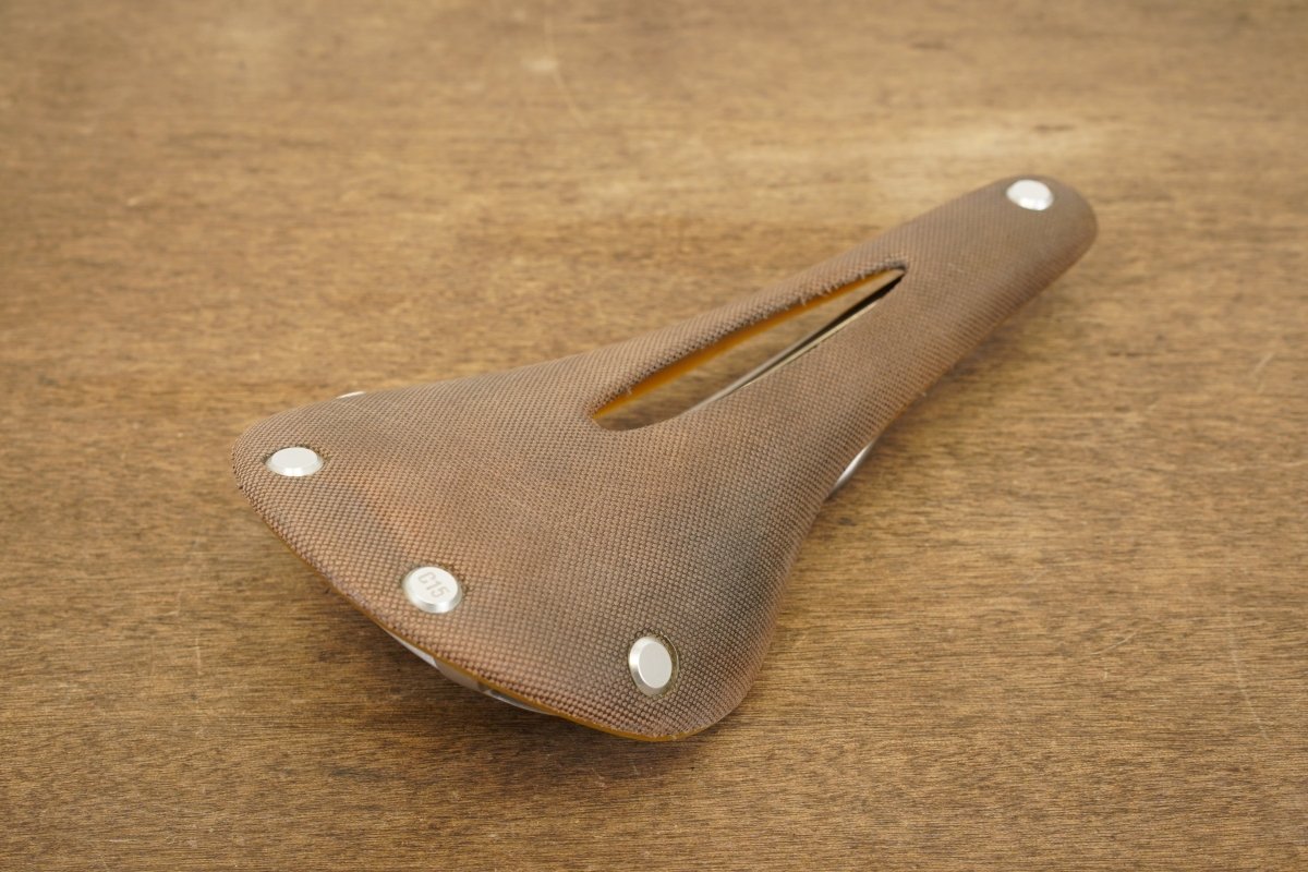 155mm Brooks C15 Cambium Carved Steel Rail Road Saddle 410g