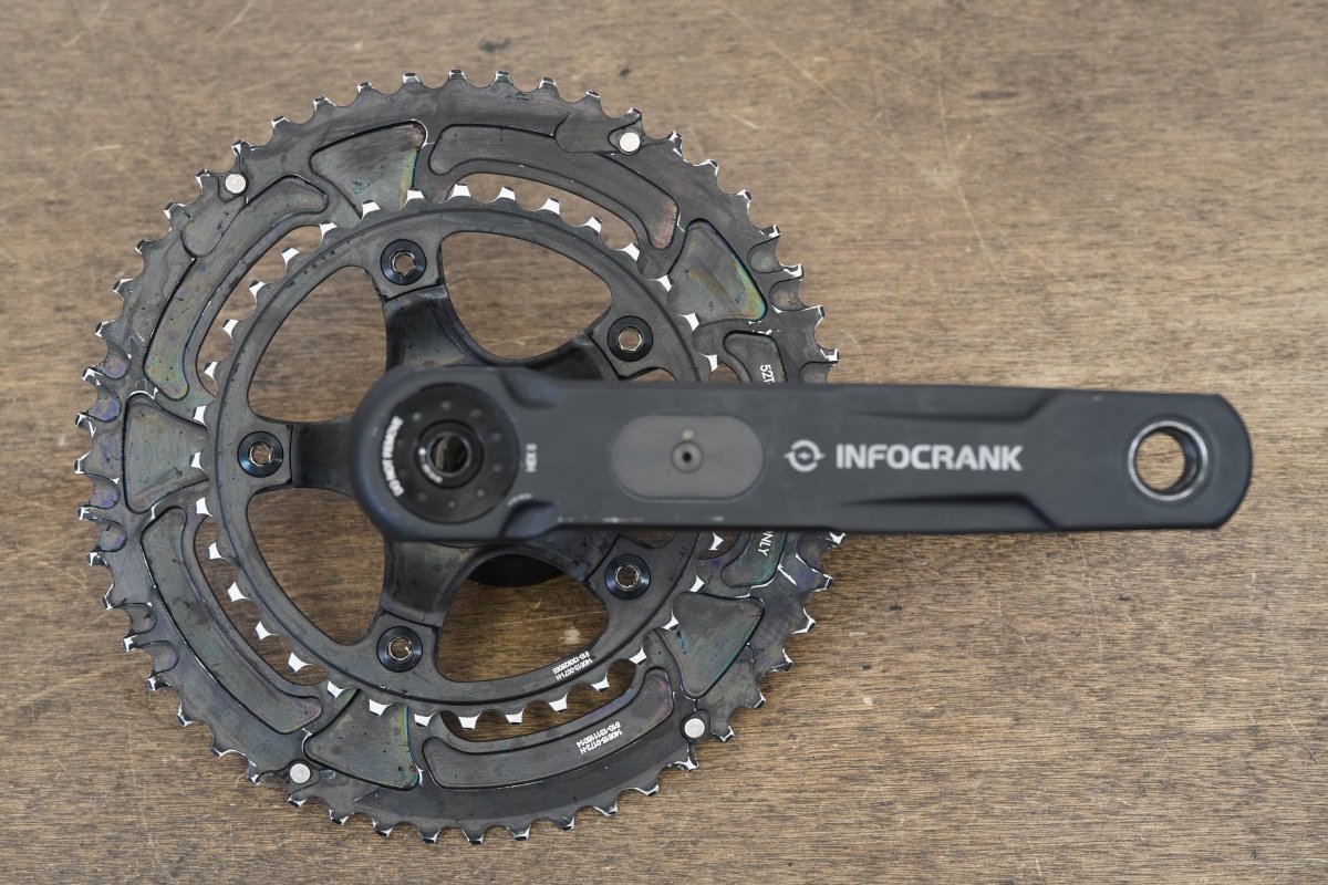 165mm 52/36T M30 Verve Infocrank Levatime Alloy Dual Power Meter Crankset 892g