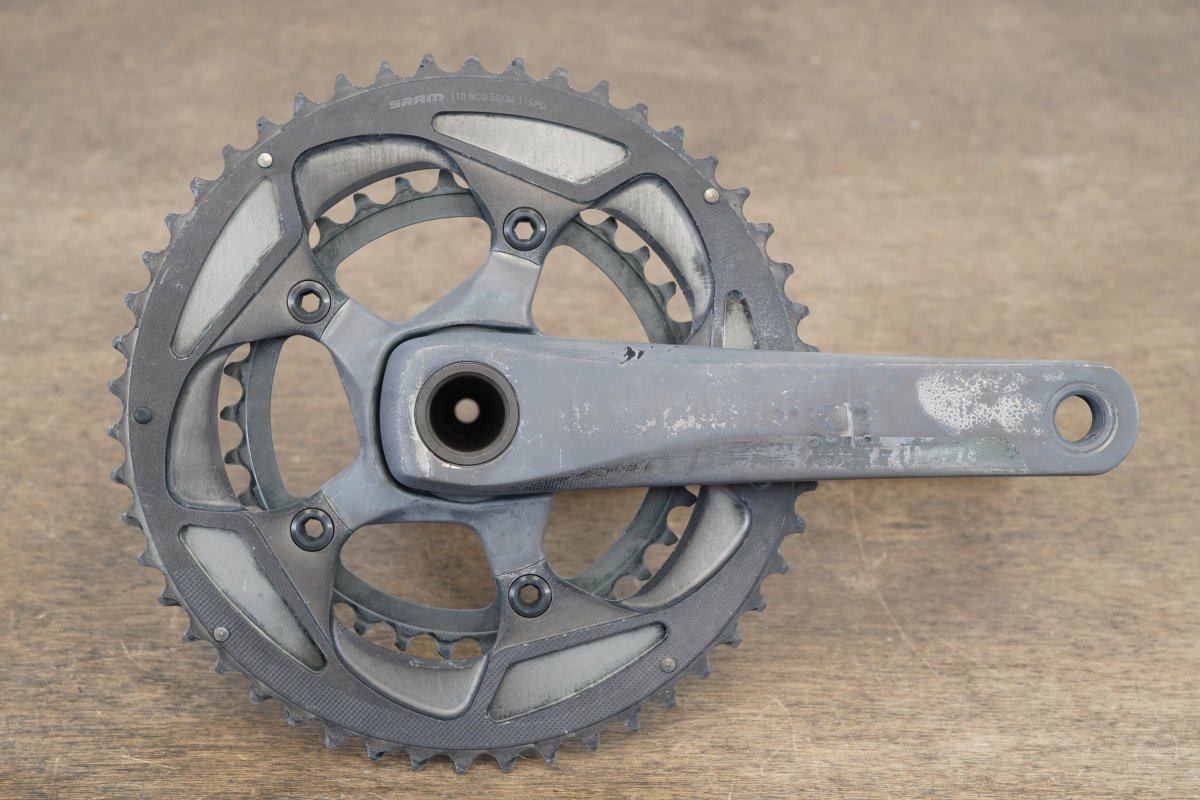 170mm 50/34T GXP SRAM Rival 22 11 Speed Road Crankset 845g (Stained)