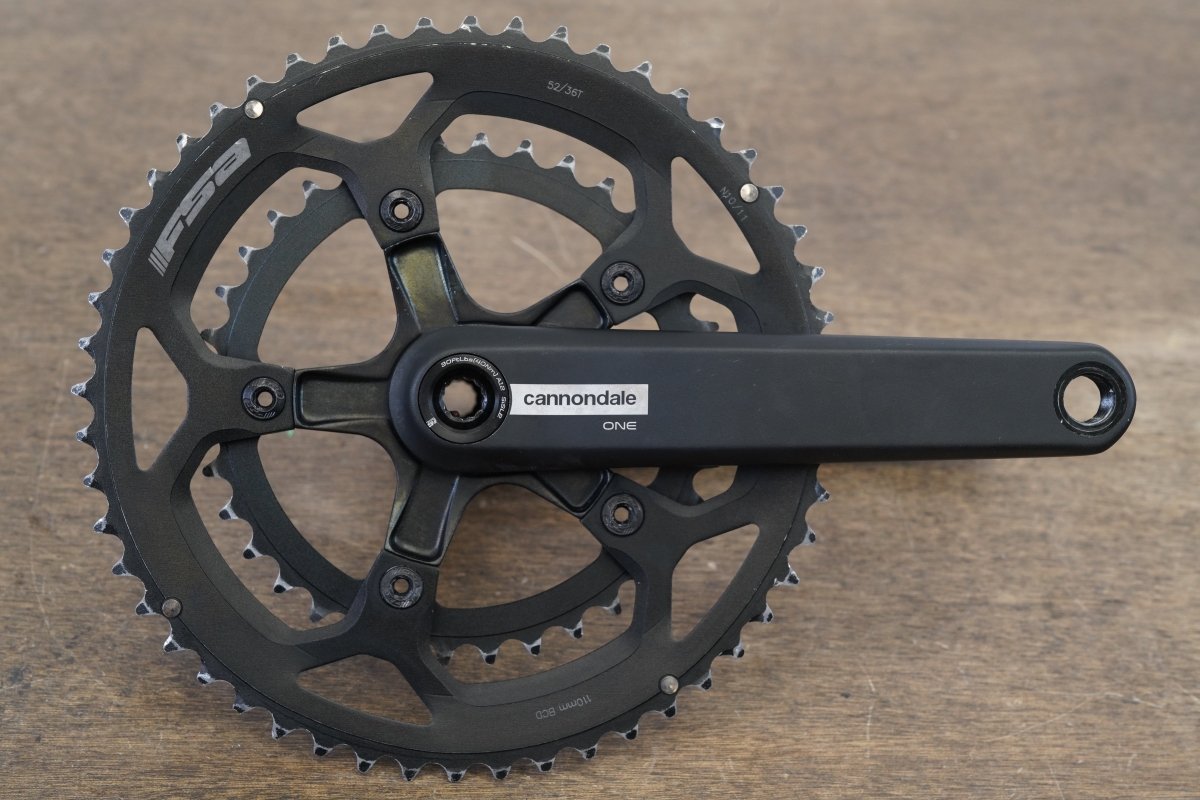 170mm 52/36T BB30 Cannondale One Road Crankset 734g